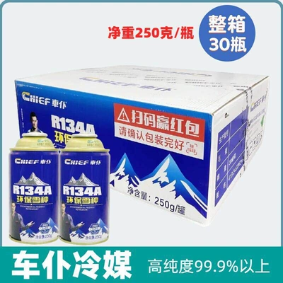 Whole Box Refrigerant R134A, Antifriz - full-box-of-30-bottles-chepu-refrigerant-net-weight-250gbottle