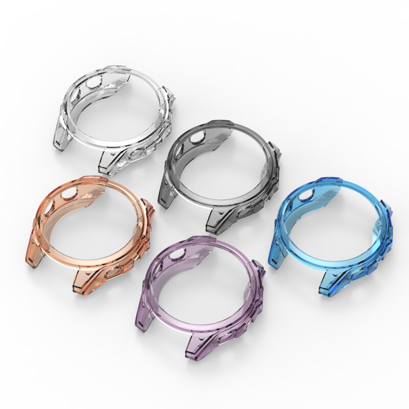For Jiaming Smart Watch fenix 8 43 47 51mm Protective Cover Candy Shell TPU Half Bag Protective Shell