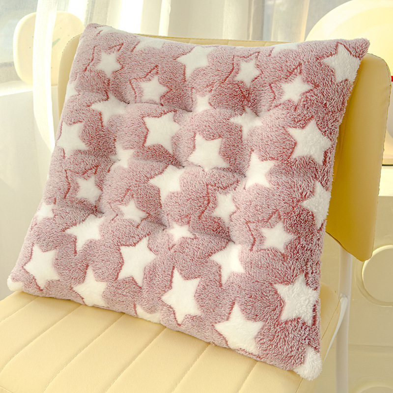 Cojín de peluche caliente, cojín de asiento, cojín de asiento de invierno, oficina doméstica, cojín de aluminio, cojín de aluminio, cojín de aluminio, cojín de aluminio
