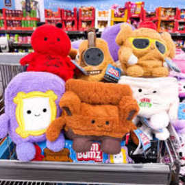 跨境新款aldi friends plushies 可爱食物系列毛绒玩偶公仔