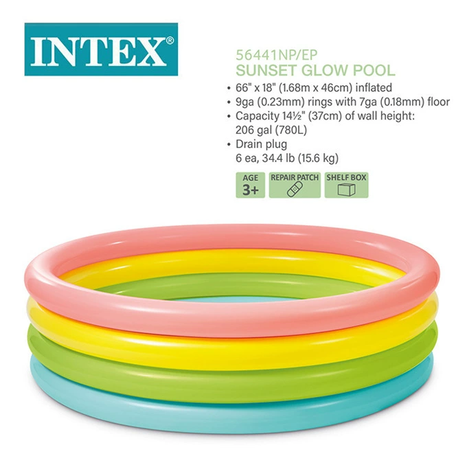Intex оригинальный надувной плавательный бассейн, играть в воде, плавательный бассейн с морской темой для рыбалки