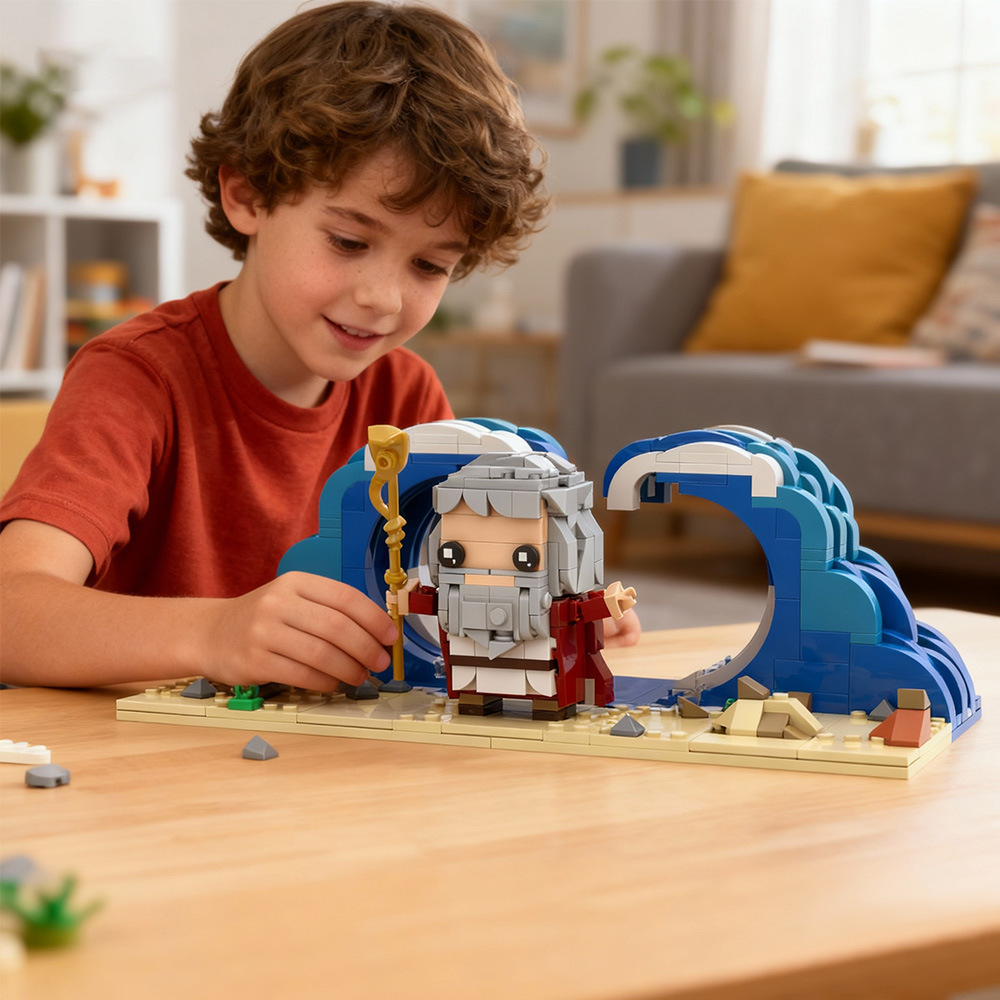 MOC摩西分开红海积木玩具Moses parted the Red Sea 现货一件代发-阿里巴巴