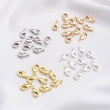 铜镀14K真金保色连接扣头配件批发手工diy项链手链弹簧扣龙虾扣