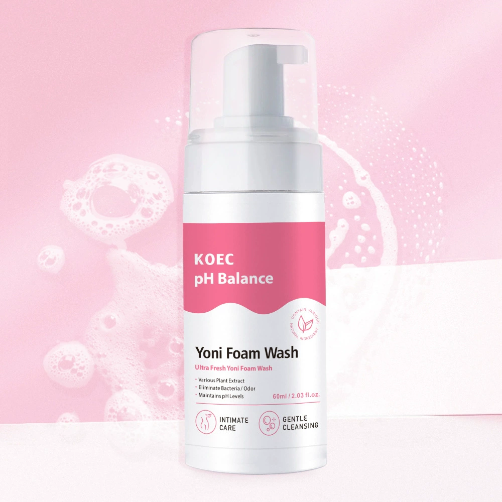 KOEC Трансграничный PH Баланс Женщины Частные части Чистый мусс Свежий Уход Yoni Foam Wash