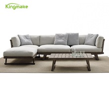 高级木制庭院户外花园套装现代柚木沙发和椅子套装户外家具