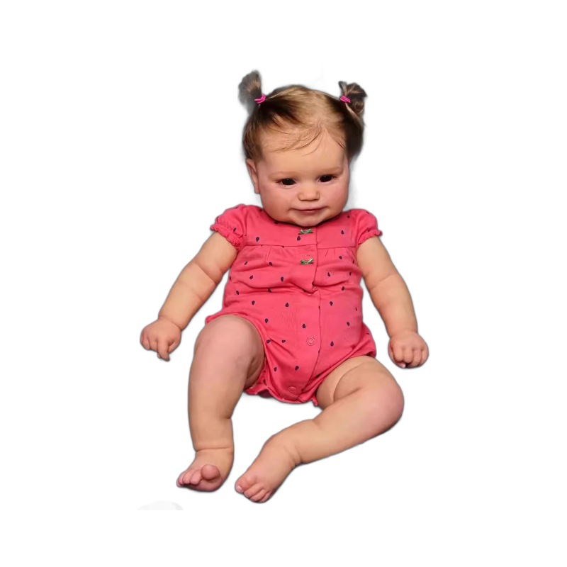 Muñeca bebé realista Maddie de 50/60 cm, pintada a mano con detalles exquisitos, éxito de ventas transfronterizo.