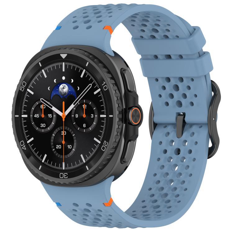 Correa de silicona para Samsung Galaxy Watch 8, botón negro japonés, sudor robusto