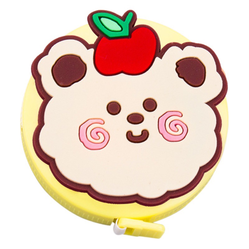 Cinta métrica personalizada de dibujos animados pulgadas cm regla de doble cara medida mini chica corazón regla de cerca regla de medición regla suave al por mayor