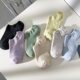 Star Boat Socks Women's Non-slip Can't Fall with Korean Style Socks Women's Summer Shallow Mouth Low-side Invisible Short Socks Spring and Summer Dopamine