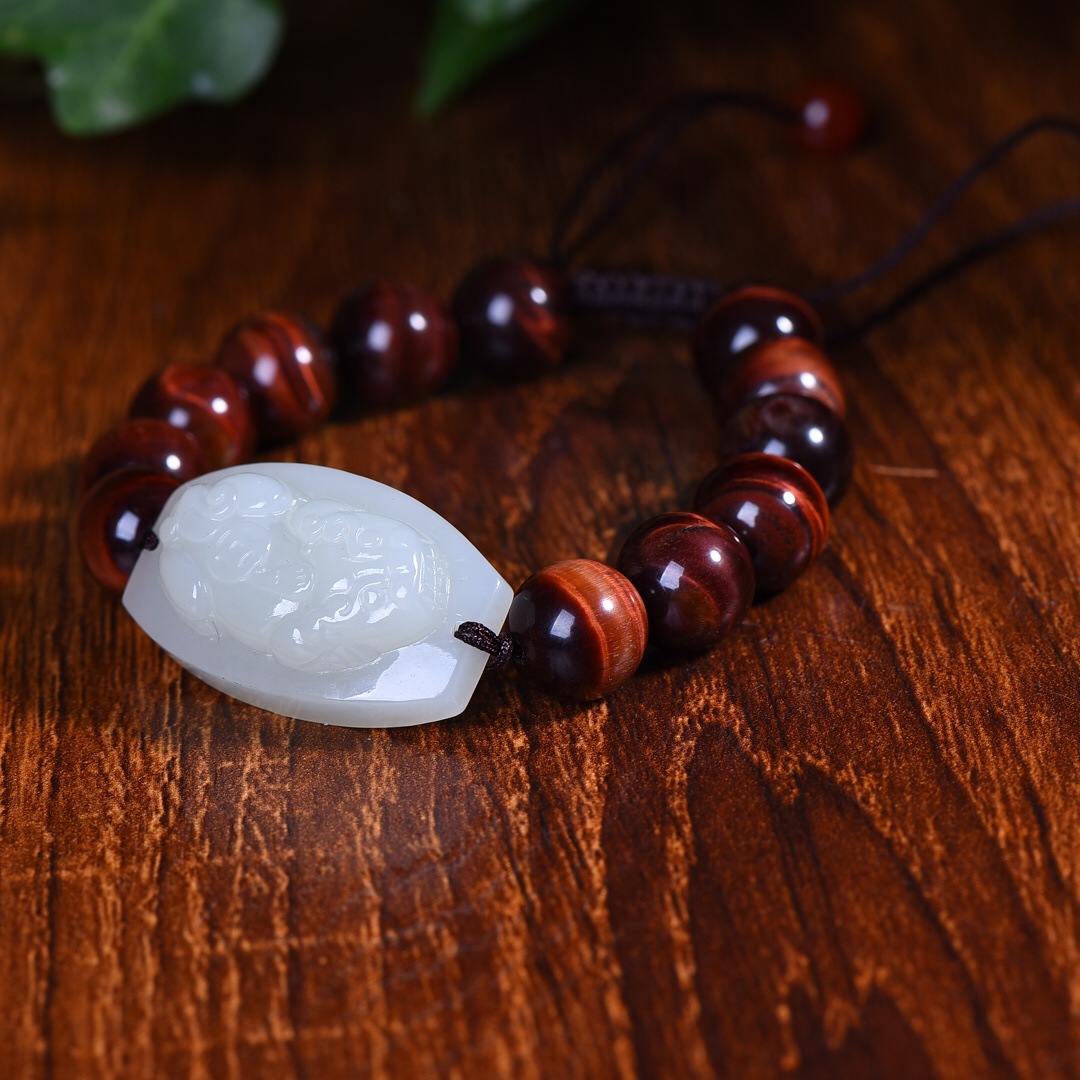 Hetian Jade "폭발적인 용감한 팔찌"