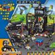 Compatible with Lego Military City SWAT Series Building Blocks Blue Police Station Assembled Boys Educational Toys Free Shipping