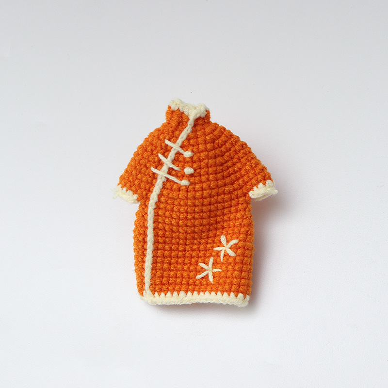 레트로 치파오 오렌지 부티크 귀여운 네 가지 주제