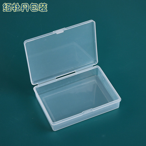 New protective box transparent rectangular pp box playing cards plastic packaging box business card card storage box