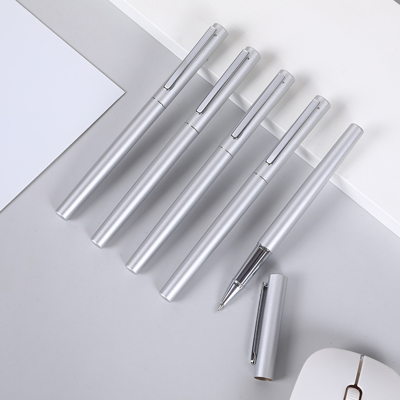 High-quality, stylish, and minimalist ballpoint pen; metal gel pen; retractable gel pen; business meeting gift; signature pen; logo printing available