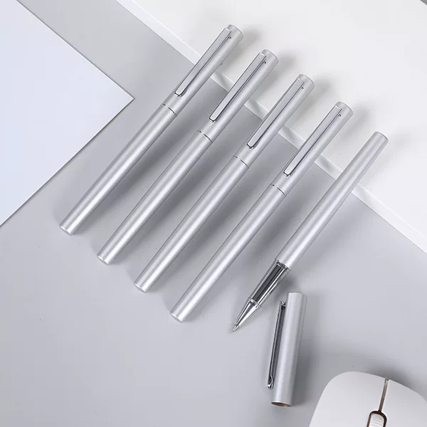High-quality, stylish, and minimalist ballpoint pen; metal gel pen; retractable gel pen; business meeting gift; signature pen; logo printing available