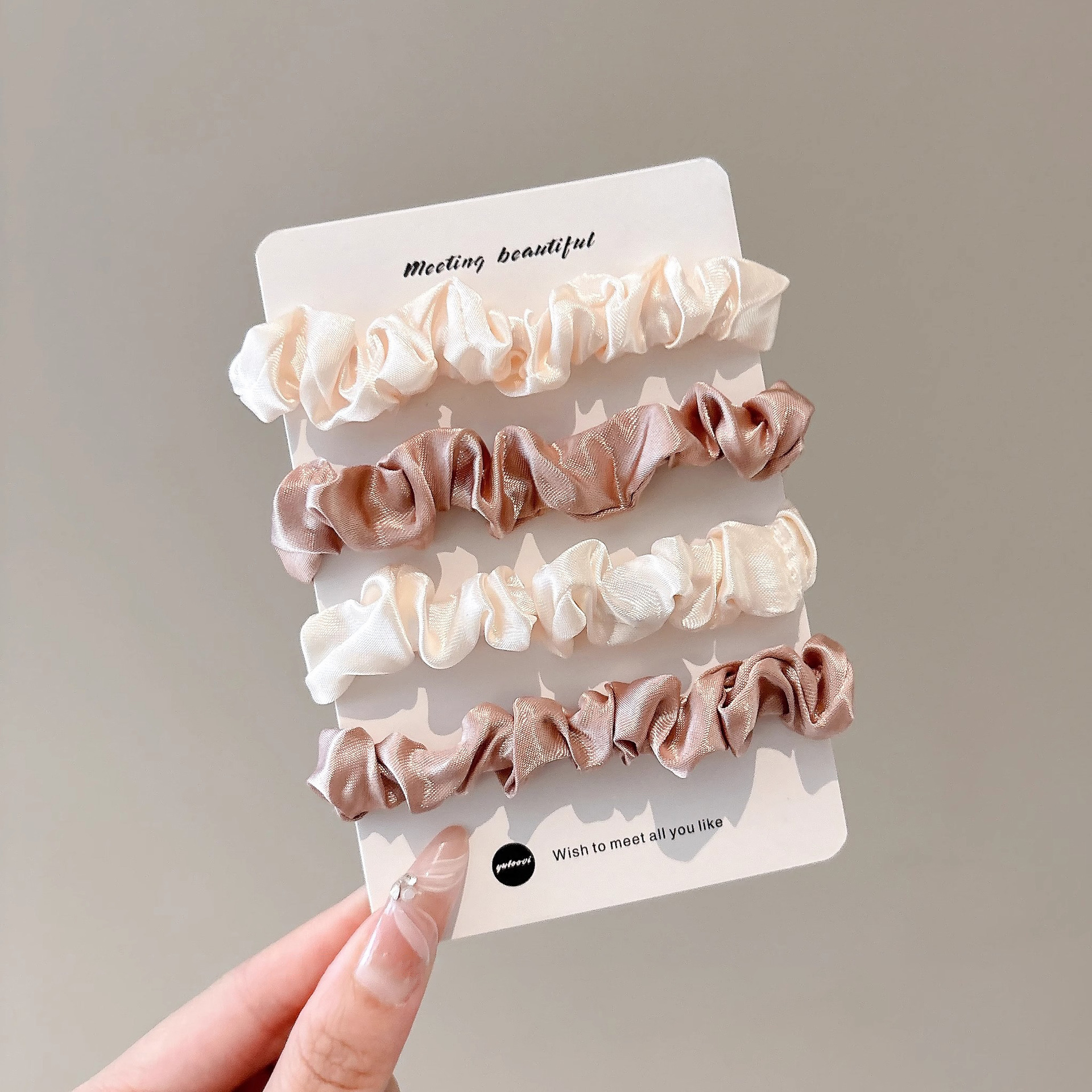 cordón de correa de goma sin costura, cordón de cabello de alta elasticidad, anillo de cabello duradero, cabello alto, cola de caballo fija, cuerda de cabello de bola