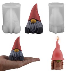 クロスボーダー無顔小人香薫ろうそくシリコン金型クリスマスdiyサンタクロース石膏置物卸売り