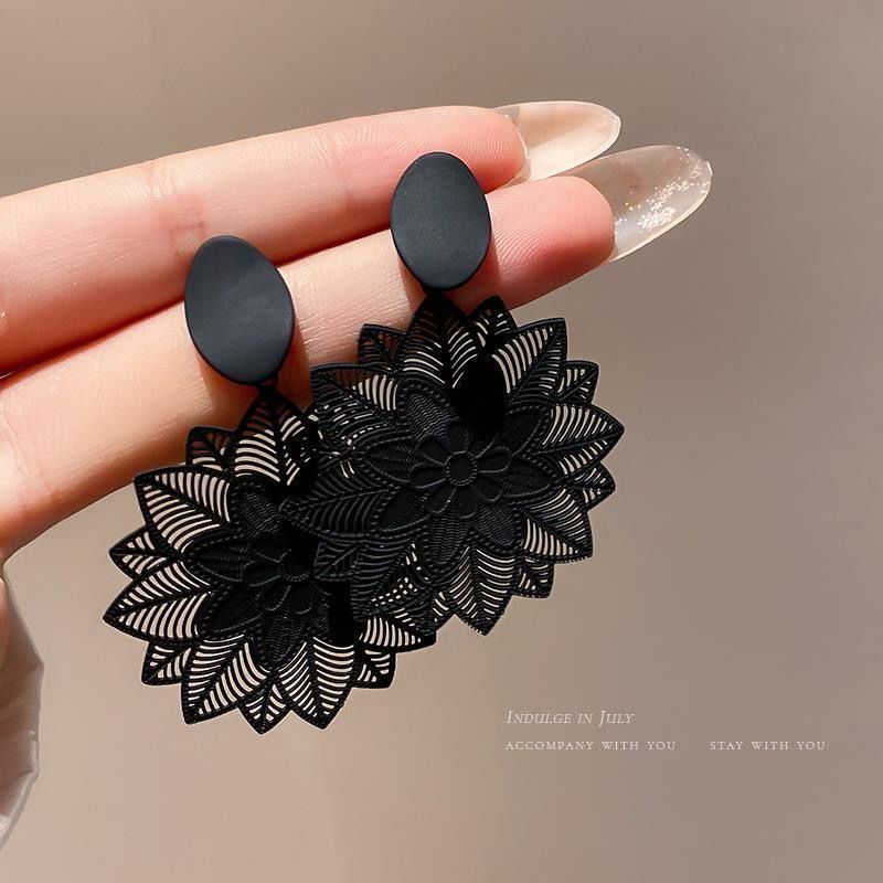 Plating Design Fashion Geometric Plating Alloy No Inlaid Drop Earrings