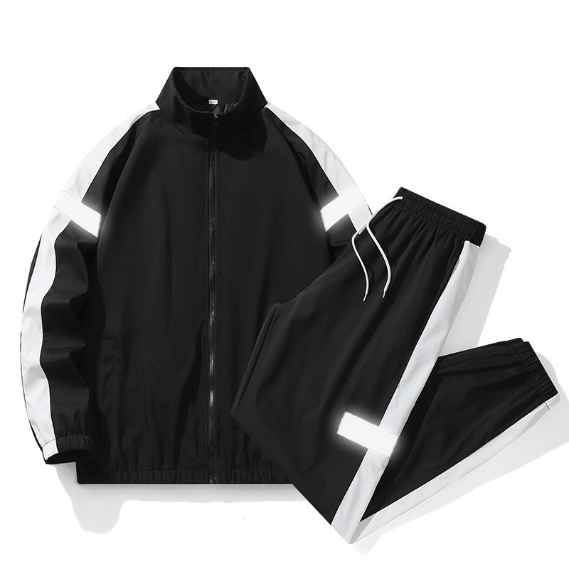 Suéter para hombres y mujeres, moda coreana, primavera y otoño 2023, abrigo de manga larga suelto, pareja deportiva casual, dos piezas.