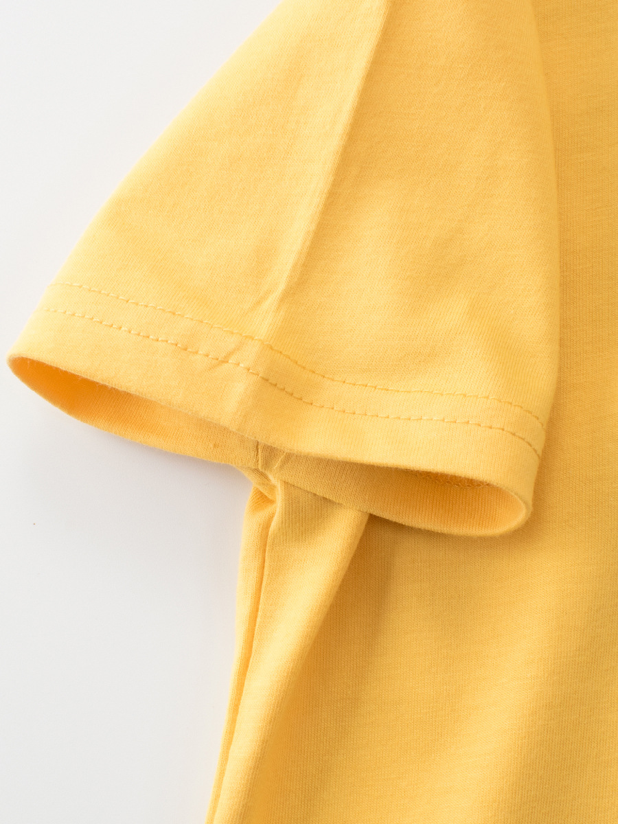 27kids Ropa para niños europeos y americanos Camiseta de manga corta con cuello redondo para niños Nueva ropa de bebé de dinosaurio para niños Suministro transfronterizo