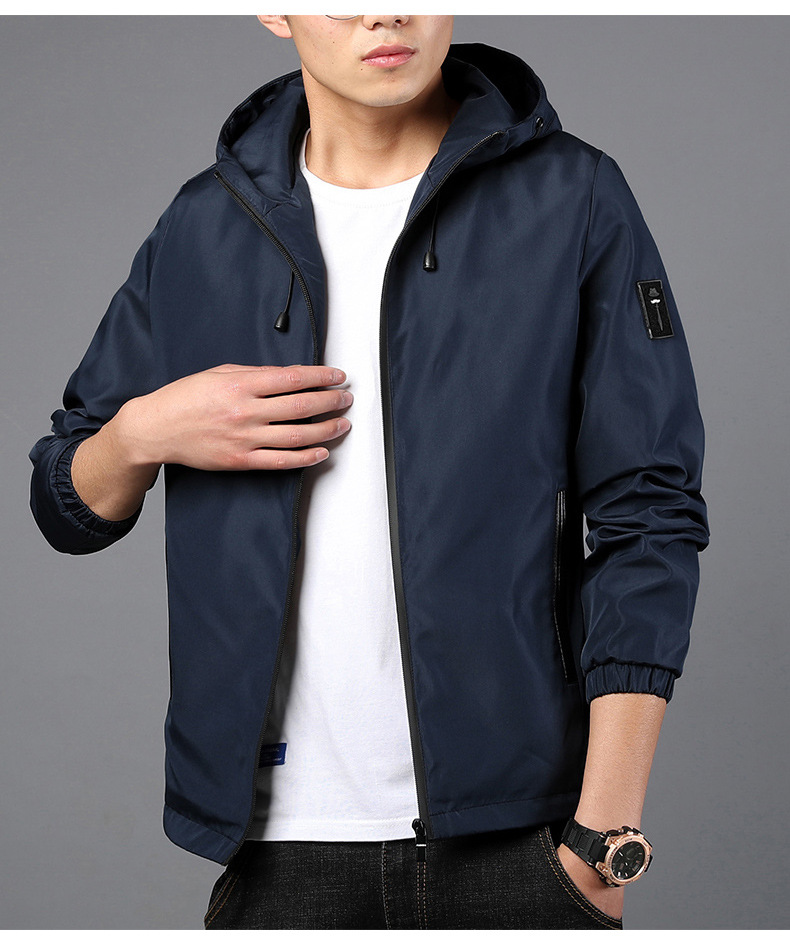 490g Weight Jacket Outerwear Type Long Sleeve Sleeve Length Zipper Placket Type Polyester Fabric Type Regular Top Length Casual Occasion Collarless Neckline Regular Fit Fit Type Solid Color Pattern Spring, Autumn Season Men's Gender Casual Style Men's Solid Color Casual Collarless Long Sleeve Regular Fit Men's Outwear 7