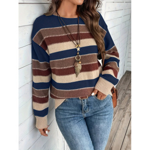 J 78521 Color block stripe men's sweater ײɫ�l�y��ë��