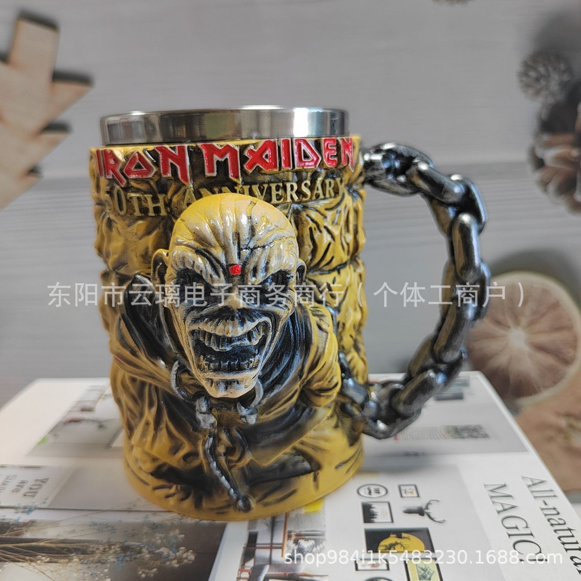 Nuevos productos de taza transfronteriza, estaciones independientes, nuevos productos de resina de barra irlandesa con forro interno, adornos de taza