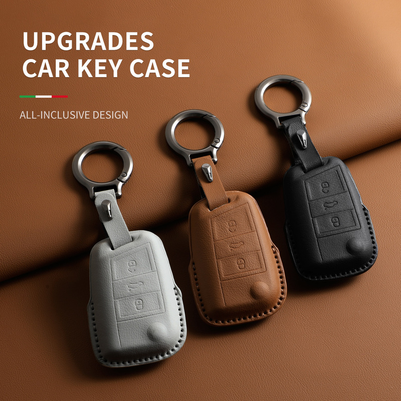 Suitable for Volkswagen Bora Key Cover Tanyue Sagitar Lavida Tiguan L All-Inclusive One-Click Start Buckle Thin Model Dropshipping