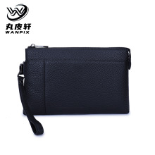 潮流商务手拿包头层牛皮包鳄鱼皮纹时尚潮包男式手拿包一件代发