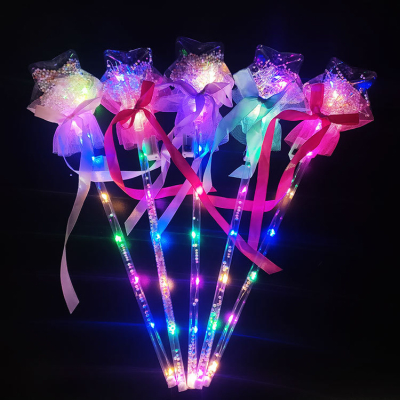 Barra de luz Concierto Estrella de cinco puntas Estrella brillante Diadema luminosa azul Barra de luz intermitente Accesorios de apoyo para la fiesta