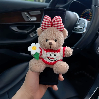 seat belt shoulder pad cute | Seat belt shoulder pad - upgraded-standing-bear-15-ice-silk-safety-belt-shoulder-pads