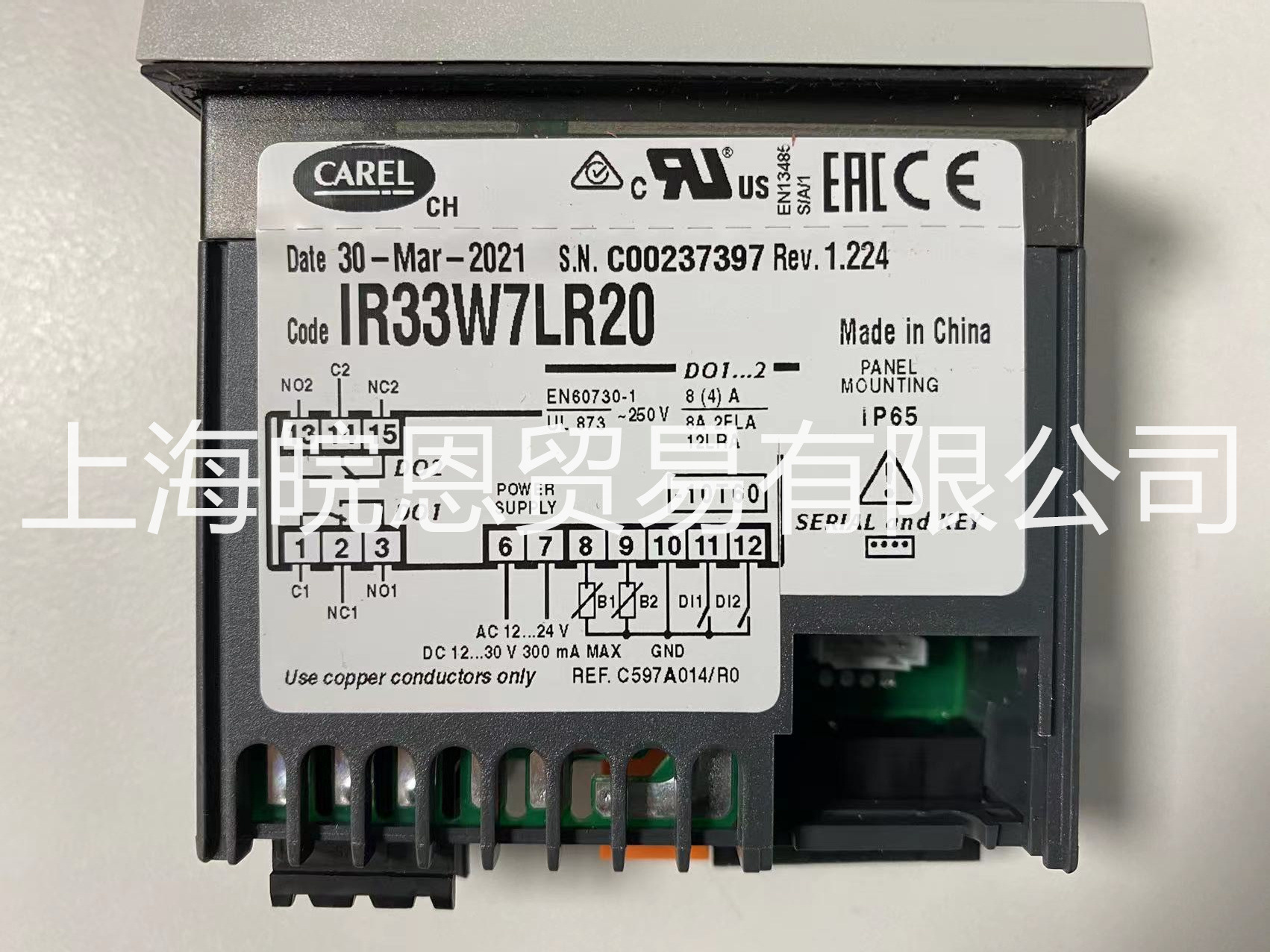 CAREL卡乐 RITBUSR002 IR32W00B01 IR33W7LR20温控器IR33系列