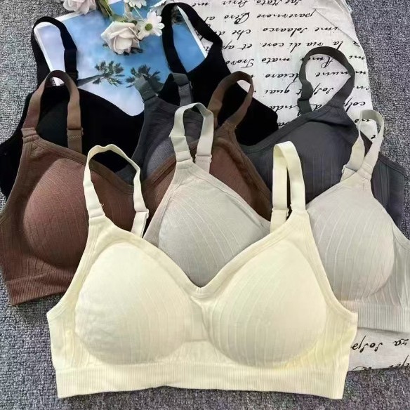 3109# inventario de bajo precio ropa interior damas hombros anchos anti-caída sin costuras de alta elasticidad sujetador deportivo de yoga