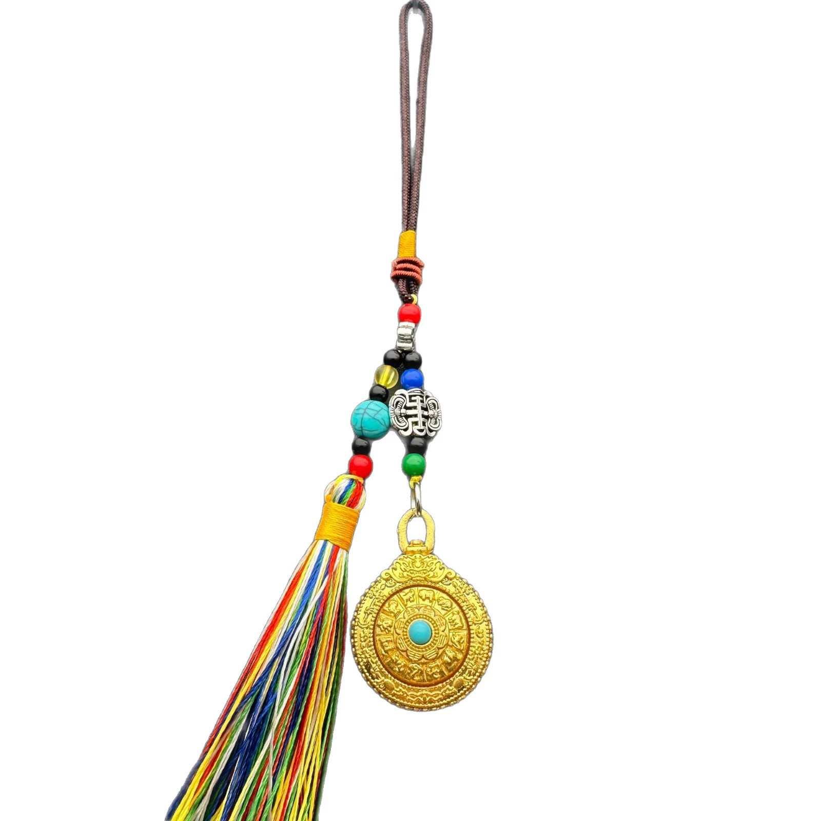 Double-sided ethnic pendant, accessory, Chinese horoscope, ethnic style