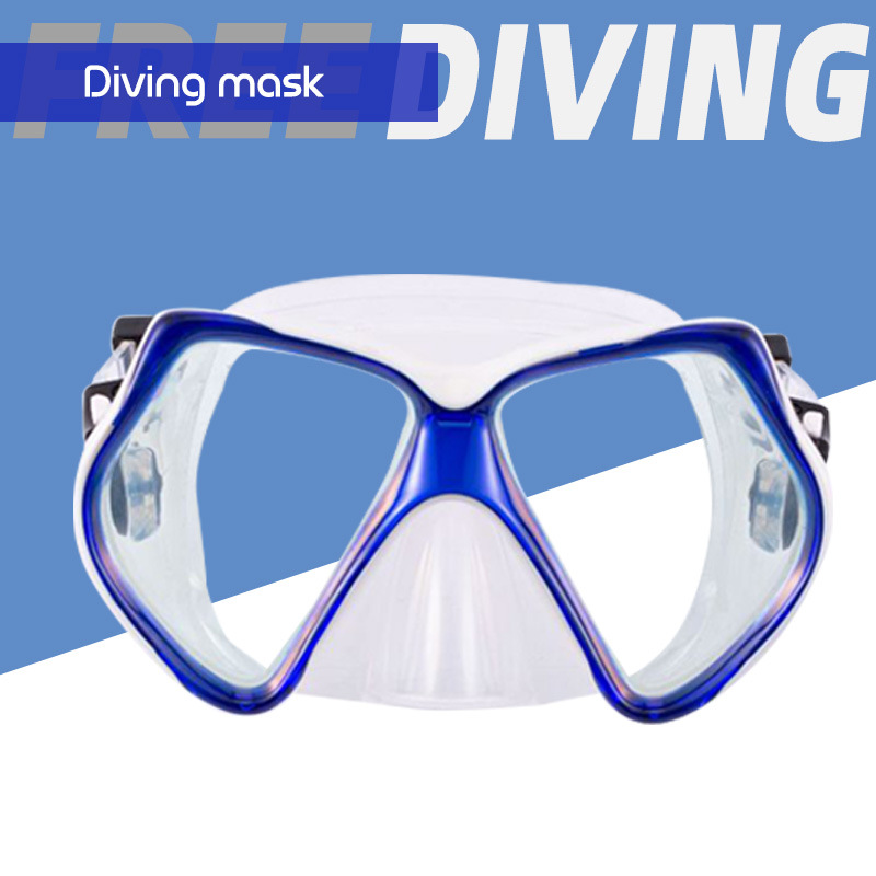 Amazon diving goggles equipment adult tempered glass swimming glasses waterproof PVC snorkeling mask manufacturers wholesale