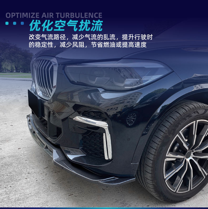 Suitable for Bmw X5 G05 m Sport 2019-2022 Front Shovel Front Lip Front Corner Cross-Border Modification Parts