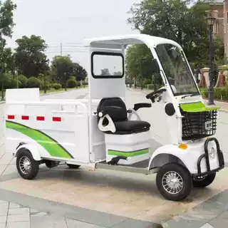 齐鲁创洁 环卫保洁三轮车 小区街道学校清洁车 平板垃圾清运车