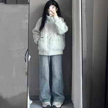 短款羽绒服女款冬季2025年新款小个子修身白鸭绒加厚立领冬装外套