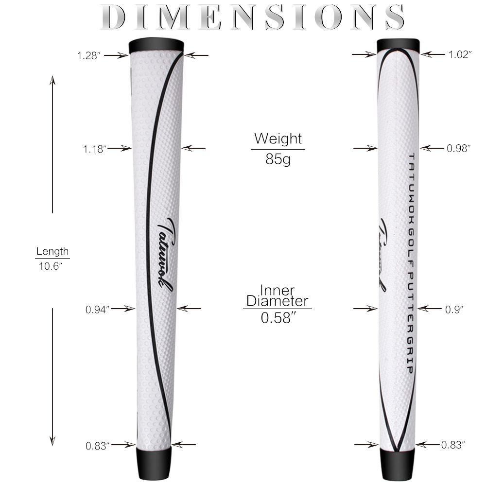 El nuevo agarre de putt de golf TATUWOK, accesorios de agarre de palo de cuero PU-venta directa de fábrica