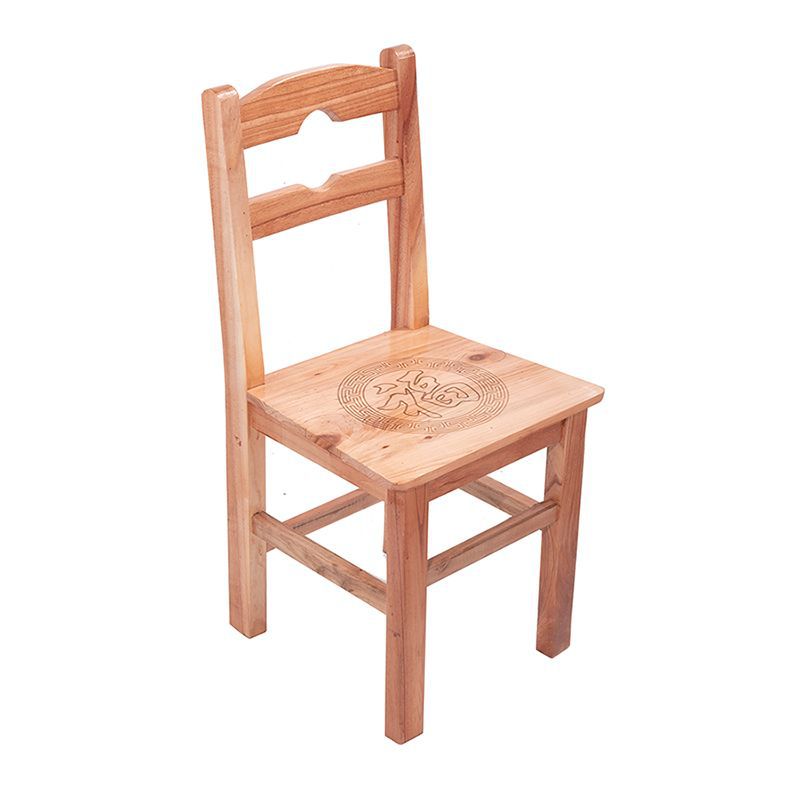 Full solid wood backrest chair household stool adult wooden bench…
