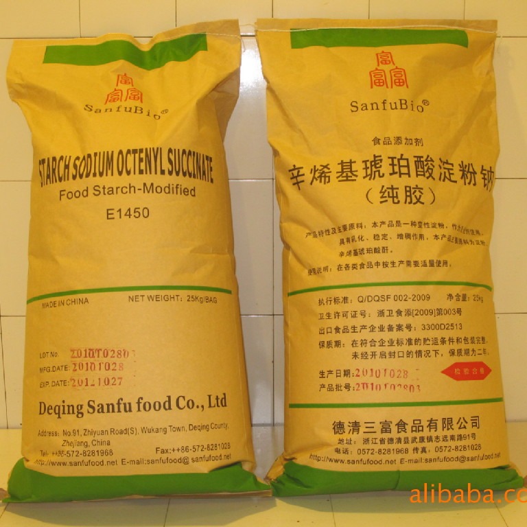 供应辛烯基琥珀酸酯化淀粉SANFU CAP100