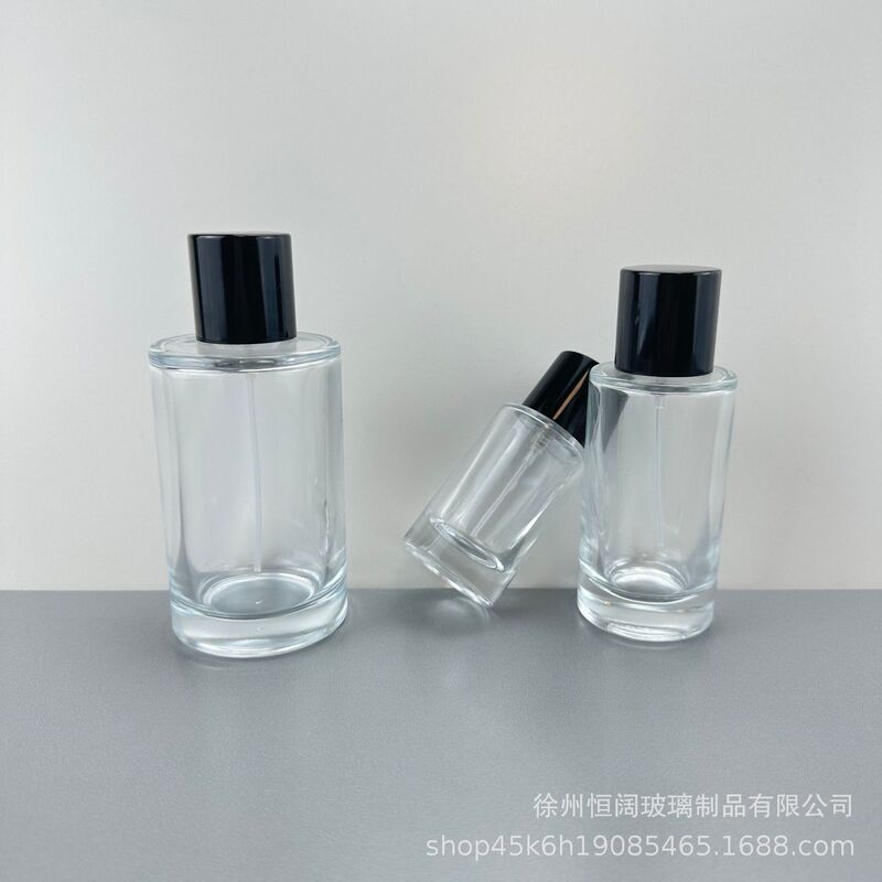 メーカー卸売り香水瓶現物円柱型香水スプレー瓶化粧品ガラス瓶100ml 50ml空瓶|undefined