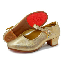 KC DANCE酷彩贝蒂成人女士室外摩登舞胶底广场舞中跟跳舞鞋