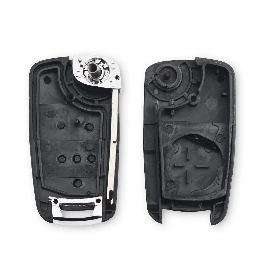 Suitable for 3-Key Chevrolet Spark Foldableing Remote Control Car Key Replacement Shell Round Label Position