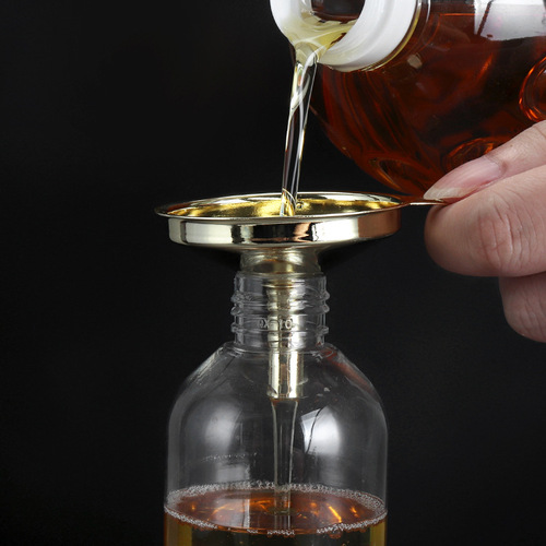 304 stainless steel gold-plated conical small funnel liquid dispenser oil leak wine leak kitchen gadgets