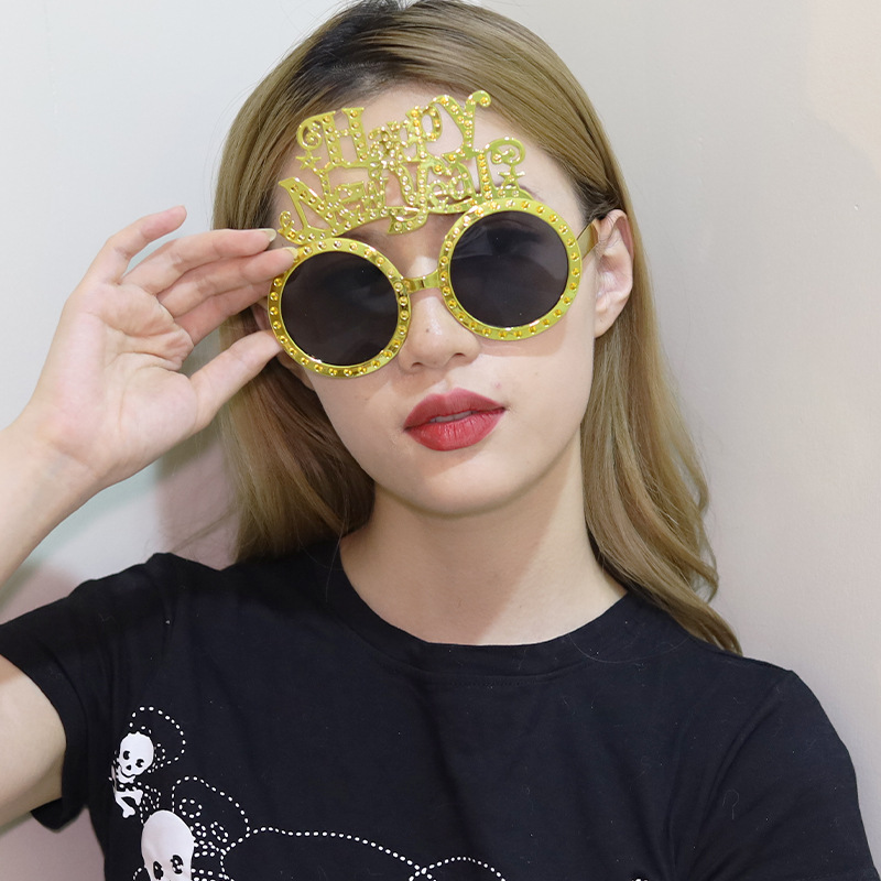Lentes de Sol Decorativos para Fiesta de Año Nuevo en ABS
