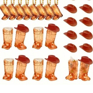 Cross-border foreign trade domestic children's birthday 1OZ 1.5 OZ party color necklace party cup cowboy hat cup