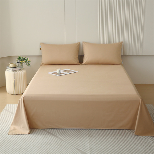 Wholesale Xinjiang cotton pure cotton brushed solid color single product bed sheets thickened long-staple cotton pure cotton kang sheet gift sheet group purchase