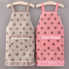 網紅圍裙女家用廚房公主裙韓版透氣耐磨工作圍腰工作服圍裙