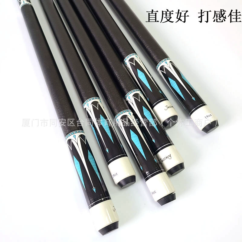 Оптовая продажа большая голова кленового бильярдного клюшки китайский черный 8 стержней американский девятишарик